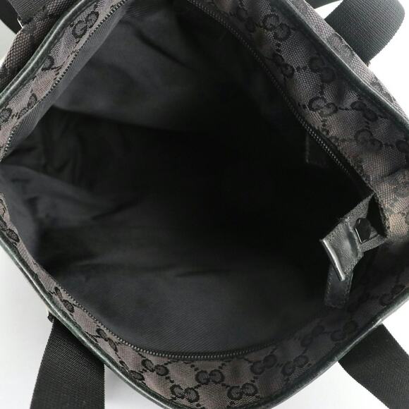 Authenticated Gucci Gray Canvas & Leather GG Tote - Picture 10 of 13